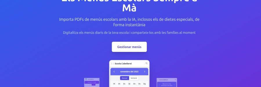 menuescolar.es - Gestor de Menús Escolars (2025)